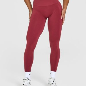Effortless Seamless Leggings Burnt Cherry