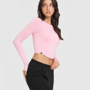Mellow™ Soft Mid Long Sleeve Top Petal Pink