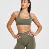 EasyLift™ Halter Bralette Alpine Green