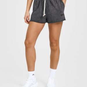 Raw Lounge Oversized Shorts Coal