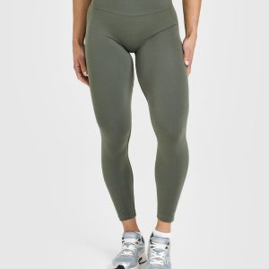 Effortless Seamless Leggings Dark Khaki