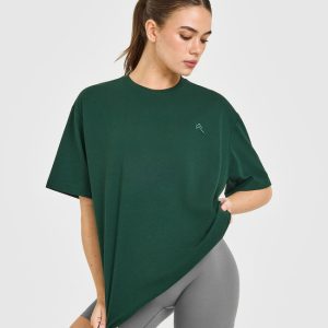 Classic Oversized Lightweight T-Shirt Racing Green