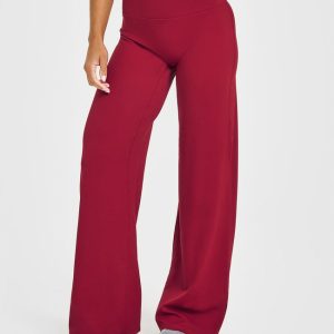 SoftMotion™ Straight Leg Bottoms Ruby Red