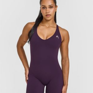 Unified Scoop Back All In One 6" Blackberry Purple